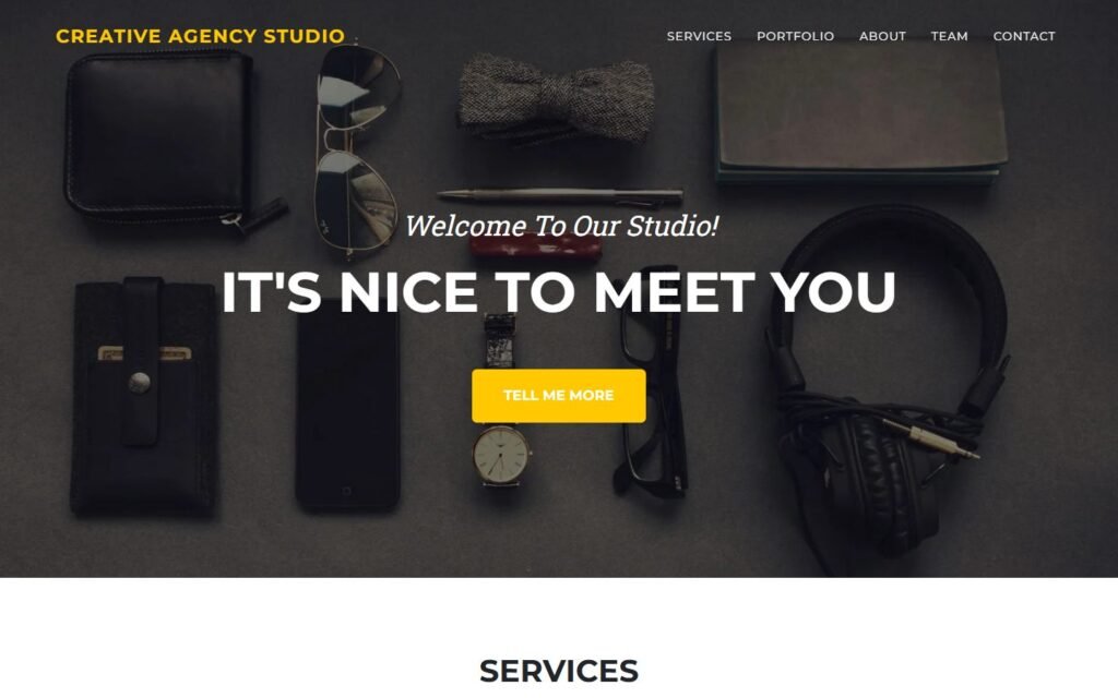 Business Agency Template website preview
