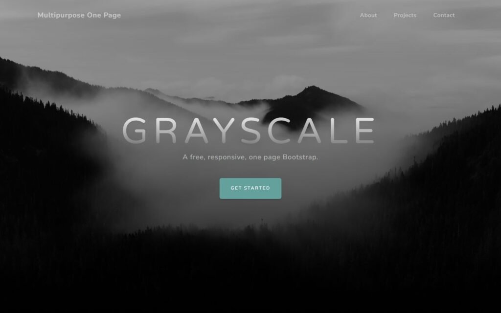 Multipurpose One Page Template website preview