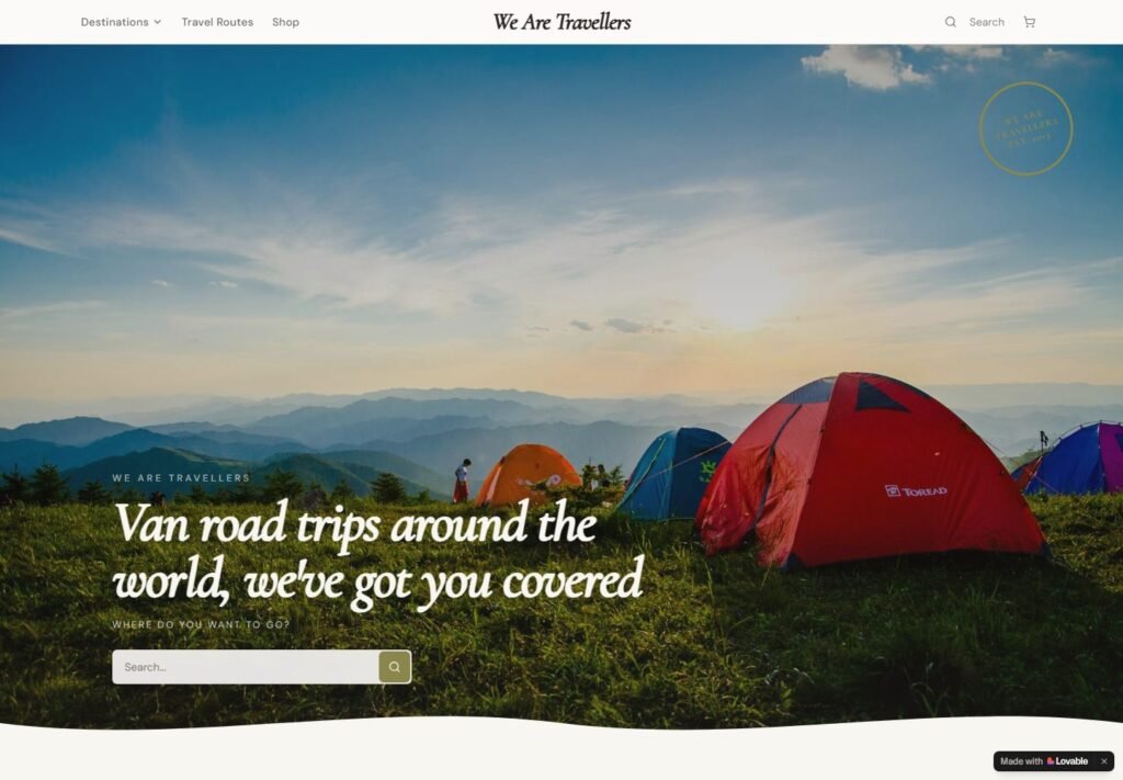 We Are Travellers - Travel Blog & Guide Website website preview